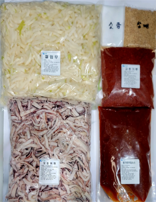 오징어초무침 밀키트 10kg 20kg 업소용 대용량 오징어무침, 1세트