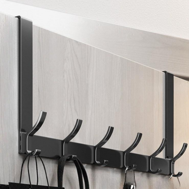 에쉬울프 무타공 문행거 방문 도어 행거 문걸이 후크, 그레이