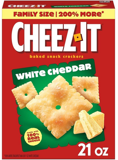 치즈잇 화이트 체다 치즈 크래커 비스킷 과자 595g, 1개
