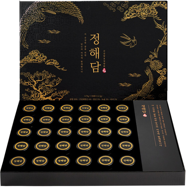 정해담 산삼 발효 침향환 30p, 112.5g, 1박스
