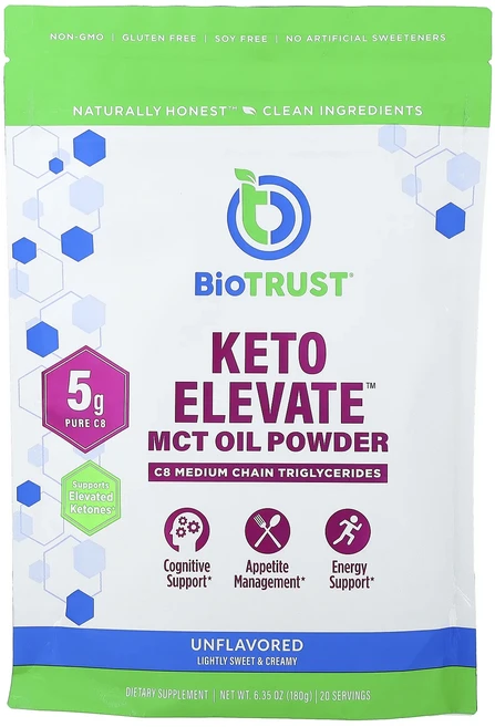 절실히 몸관리가필요한시기 BioTRUST Keto Elevate™ MCT 오일 분말 무맛 180g(6.35oz) 프리미엄할인상품입니다, BioTRUSTKetoElevateMCT오일분말무맛18, 180g, 1개 - 쿠팡