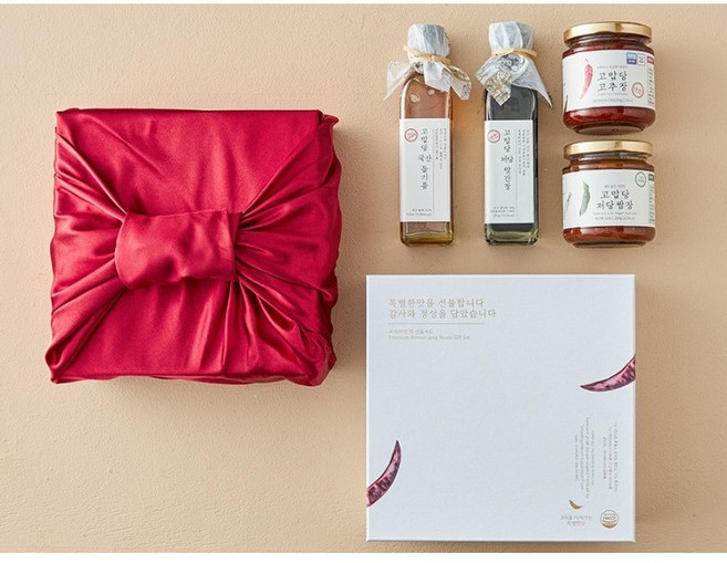 고맙당 저당 고추장&쌈장 세트 (전용쇼핑백증정), 4개