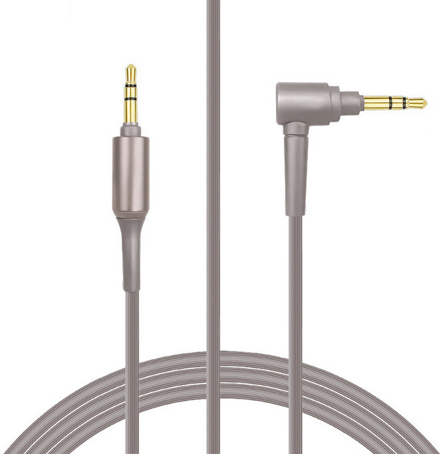 替换飞利浦SHP 9500 9600 Fidelio X2HR耳机线配件3.5音频线, 1個, TPE粗线/灰色/不带麦 线长150cm, 灰色, TPE粗线/灰色/不带麦 线长150cm