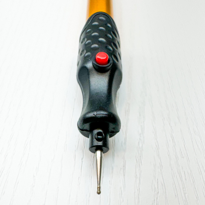 기드온 전동조각기 금속 나무 유리 각인 전동펜(블루), 1개