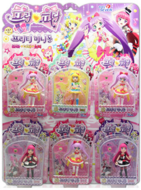 프리파라 미니돌 프리티미니돌 1판6개 판매, 1개, 핑크, 15mm