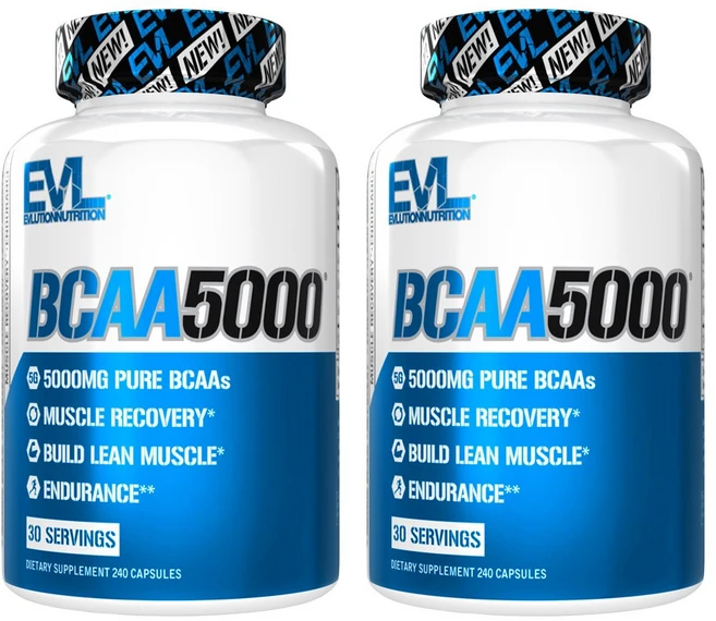 EVLUTIONNUTRITION BCAA 5000mg 캡슐, 240정, 2개 - 쿠팡