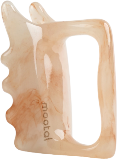 무탈 바디 괄사 두피 페이스 승모근 지압 마사지기, 크림, 1개