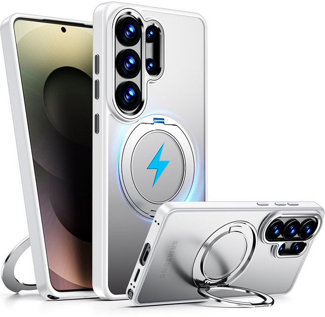 펜딕스 갤럭시 360도 회전 맥세이프 지문방지 반투명 거치대 케이스