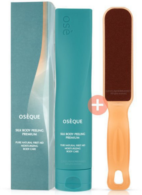 오제끄 시즌2 실크 바디 필링 프리미엄 230ml+버퍼, 1개, 230ml