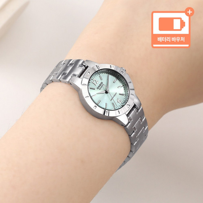 카시오 여성 패션 스탠다드 심플 메탈 손목시계