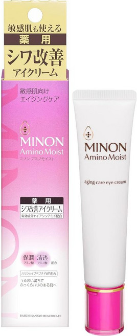 MINON Amino Moist 藥用皺紋改善眼霜 敏感肌適用, 1個, 眼霜 25g