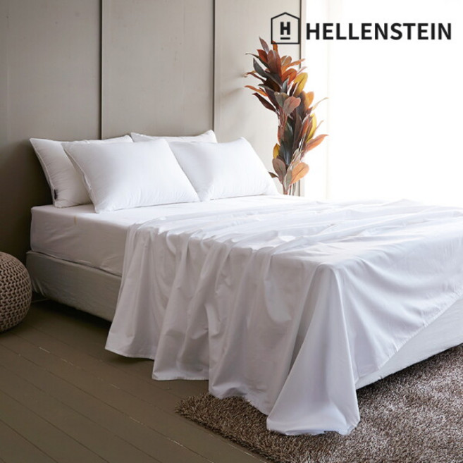 [헬렌스타인] 80수 샤인코튼 플랫시트 220x240, 1개, 화이트