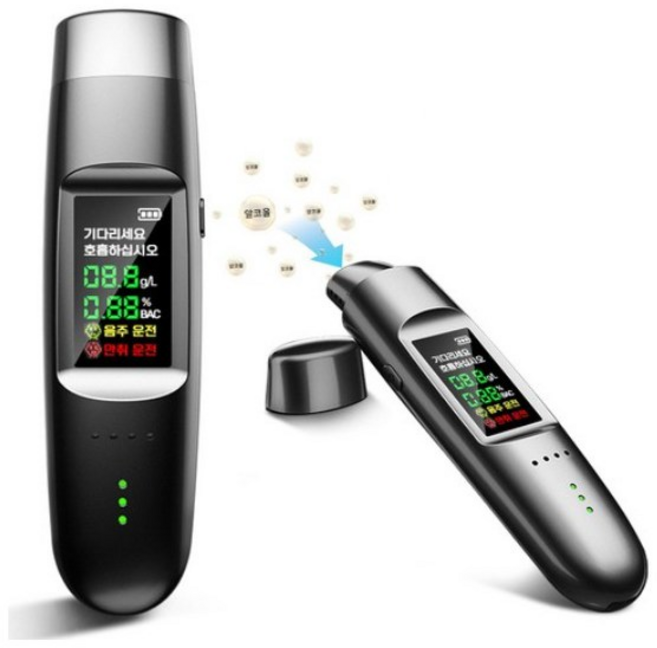 CozyTemp 휴대용 음주 측정기 알콜 도수 측정기, 1개