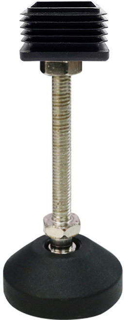 높이조절발 가구발 각파이프 원형발 의자발 발통, D) M8x100 도금 고정, 1개