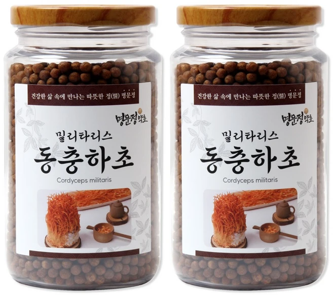 명문정약초 밀리타리스 동충하초환 국산, 2개, 300g - 쿠팡