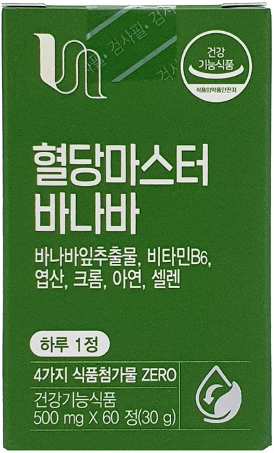 비타민하우스 혈당마스터 바나바, 1개, 60정 - 쿠팡