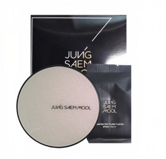 정샘물 에센셜 스킨 누더 쿠션 파운데이션 14g + 리필 쿠션 14g 세트, 미디엄, 1개