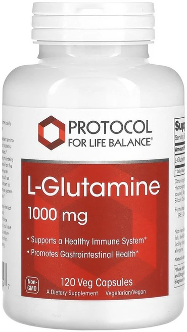 Protocol for Life Balance L-글루타민 1000mg 120 베지캡슐, 120개, 1개, 120정 - 쿠팡