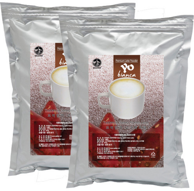 젤스타 요비앙카 고구마 라떼 파우더 500g 2개세트, 2개, 1개입
