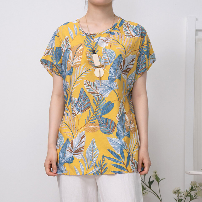 마담4060 엄마옷 마담4060 라니아라운드티셔츠-QD000058-