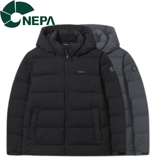 [매장발송] 네파 남성 경량패딩 오버핏 등산 캠핑 등산 거위털 숏패딩