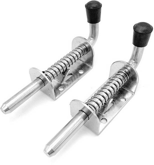 아이베란다 스텐 스프링 오도시 잠금쇠, 실버, 2개