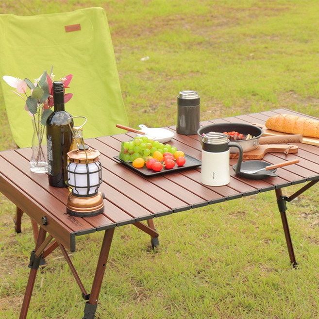 몽크로스 우드 롤 업다운 접이식 감성 테이블