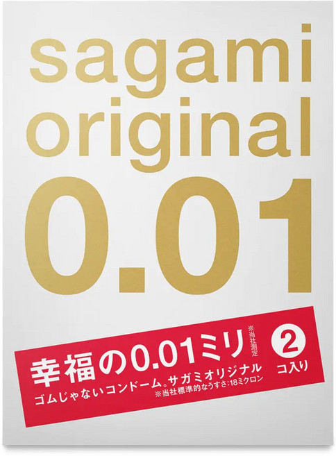 SAGAMI 相模 元祖 0.01mm 極薄保險套, 1個, 2個裝