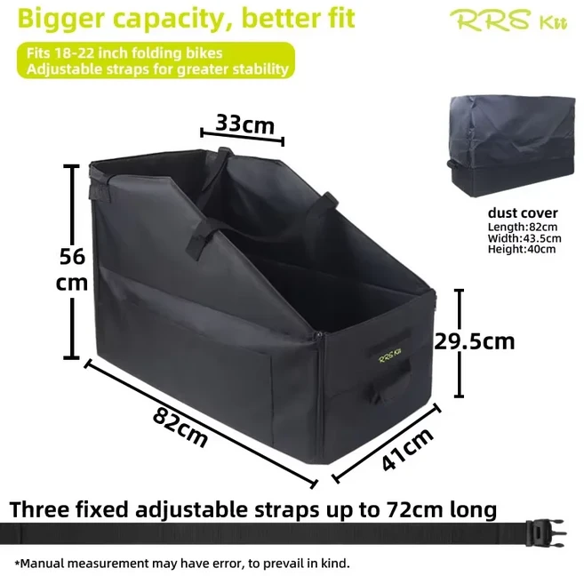 RRSKIT 접이식 자전거 로딩 가방 Brompton 14-16 인치 Dahon Ruhm 18-22 인치 자전거 방진 방수 보관 가방, For Dahon Set B