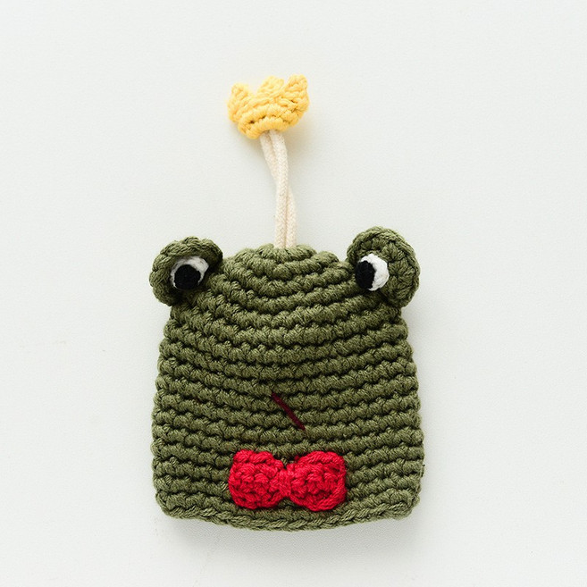 手工針織可愛動物造型鑰匙包