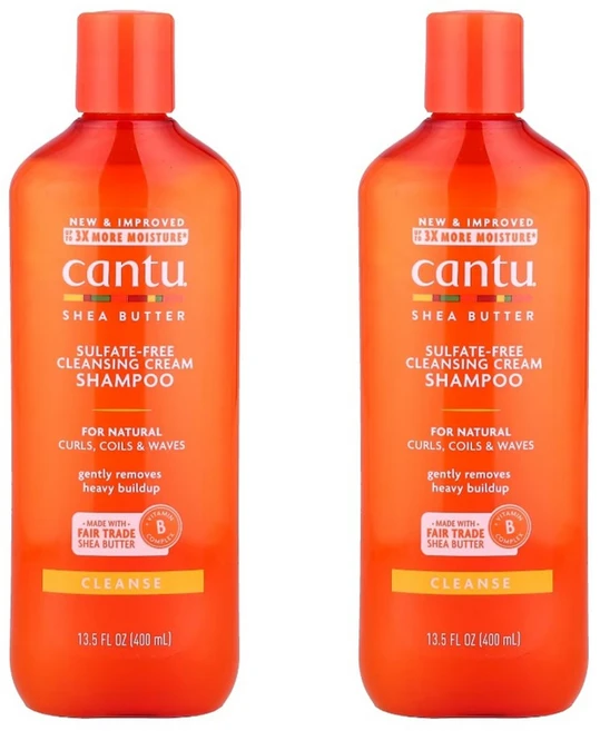 칸투 크림 샴푸 시어버터 400ml 2개 내추럴 컬 - 쿠팡