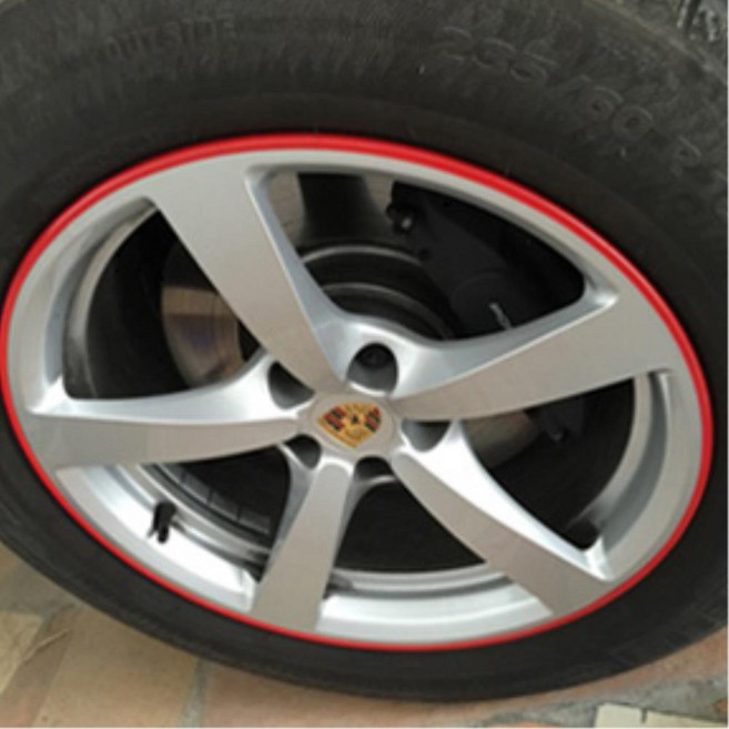 자동차 휠 가드 몰딩 프로텍터 보호 커버 8m, 옐로우, 옐로우, 1개