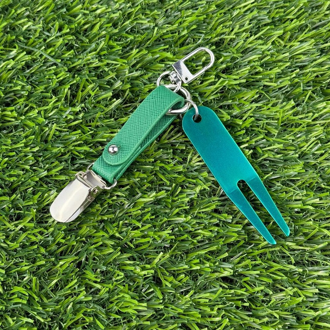 (주문제작)윈스튜디오 디봇툴 퍼터키퍼 이니셜 각인 커버홀더 그린보수기, 그린-그린(각인x), 1개