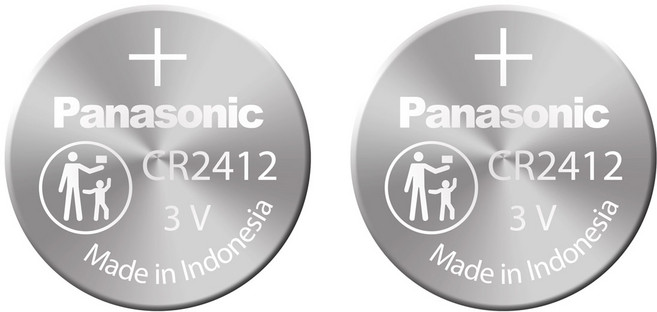 파나소닉 리튬전지 코인건전지 스마트키 CR2412 1알, 2개