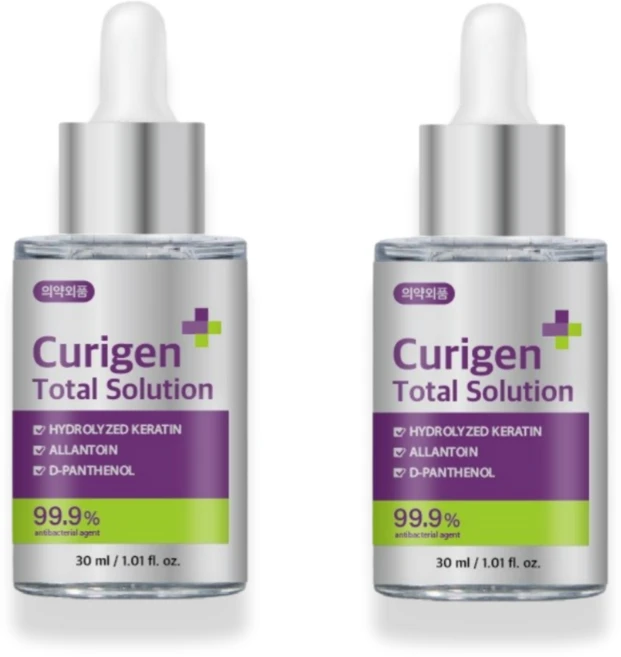 큐리젠 리페어 토탈 문제성발톱 문제성손톱 솔루션 30ml, 2개 - 쿠팡