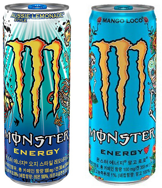 몬스터 355ml 오지 레모네이드 12캔+망고로코 12캔, 24개