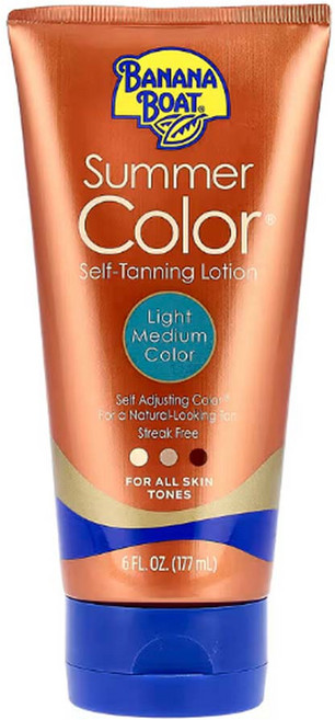 셀프 태닝 로션 라이트 미디엄 컬러 바나나보트 Summer Color, 1개, 177ml