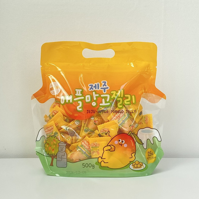 제주 애플망고젤리 대용량, 500g, 5개