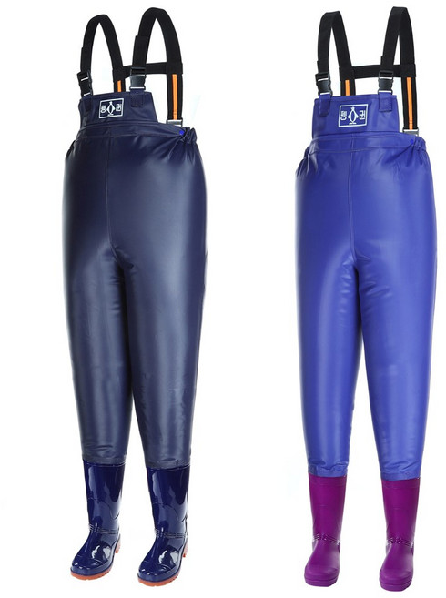 펭귄 가슴장화 갯벌체험옷 해루질 바지 장화 가슴 네이비