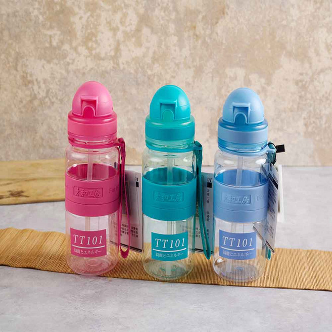 太和工房 TT101兒童水壺 訓練學習杯 寶寶飲水安全無毒, 藍色, 1個, 350ml