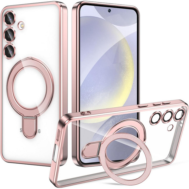 헤미션 겔럭시 S24/S26 플러스 울트라 시리즈 카메라 보호 맥세이프 거치대 케이스 카메라렌즈 완전보호 SLP01