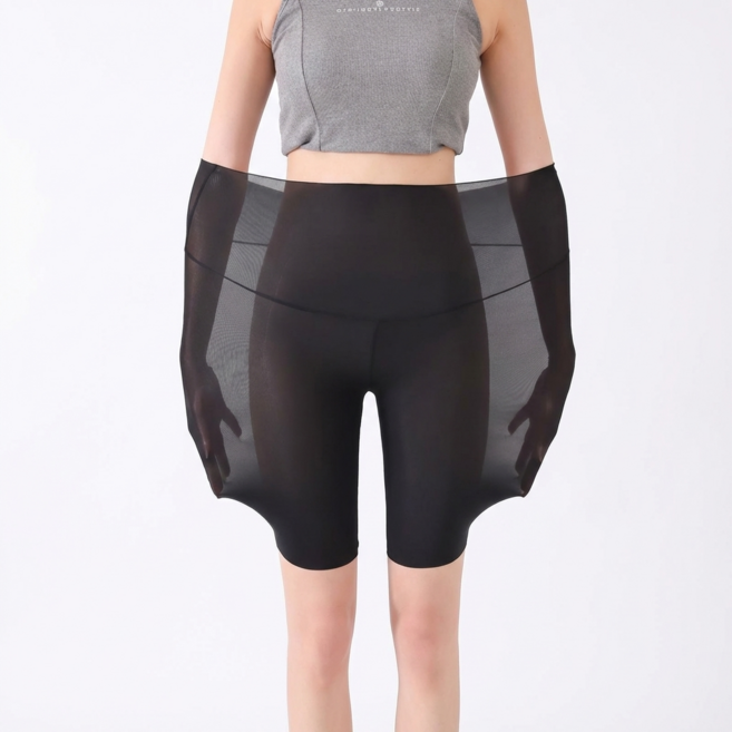 드림홈스 여성 초슬림고탄력 냉감5부레깅스 빅사이즈쿨링냉장고레깅스