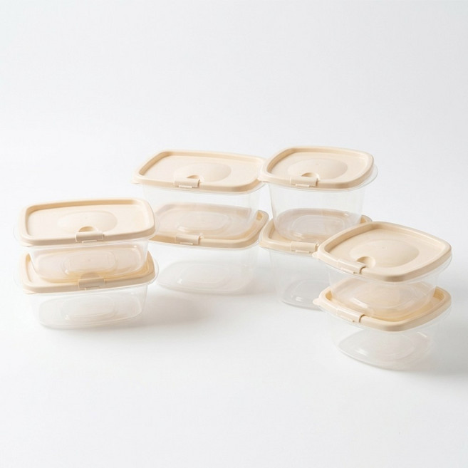 DAMDA 담다톡 전자레인지 보관용기 냉동밥, 1세트