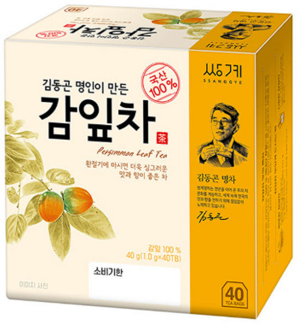 쌍계명차 김동곤 명인이 만든 감잎차, 1g, 40개입, 2개