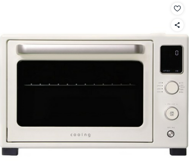 쿠잉전자 전기 스팀 오븐 크림 35L, CON-S32CR(CON-S32CR)