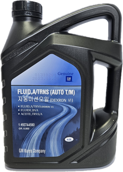 쉐보레 오토 자동 미션오일 4L DEXRON VI 93744590, 1개