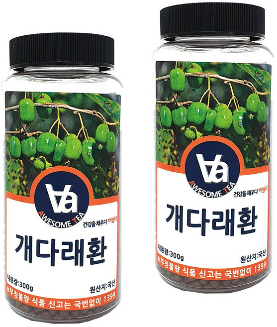 국산 개다래환, 300g, 2개