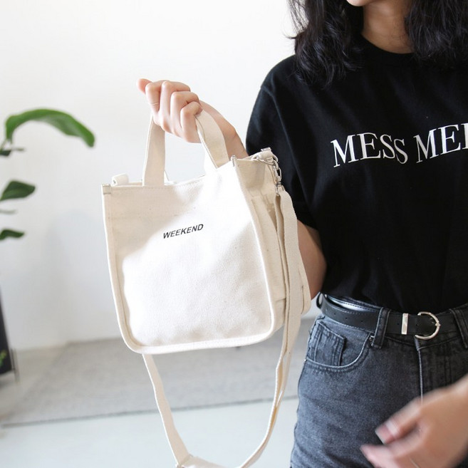 디어백 캔버스백 T3098 미니 크로스 에코백