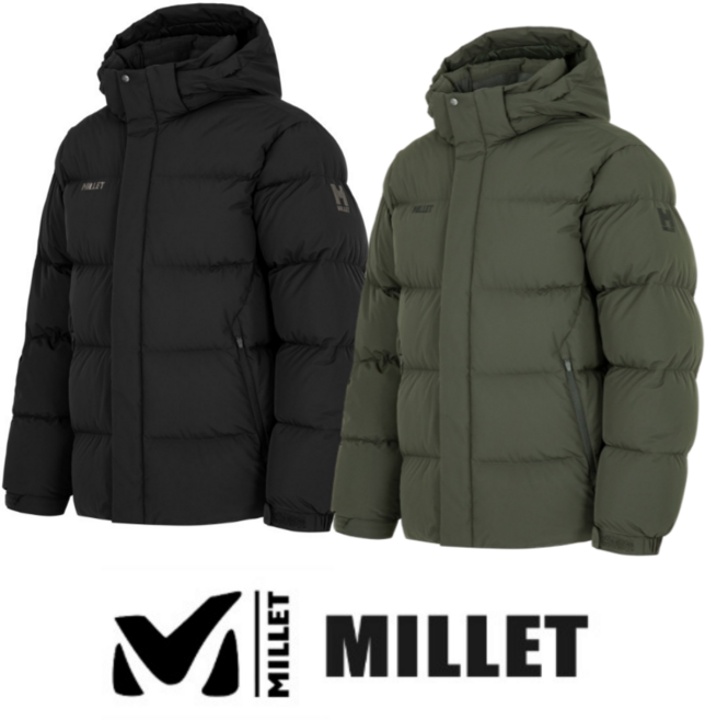 [백화점 매장판] 밀레 남성 중헤비파카 다운자켓 다운점퍼 남성패딩 남자패딩 아웃도어 다운패딩점퍼 덕다운 오리털 패딩파카 패딩