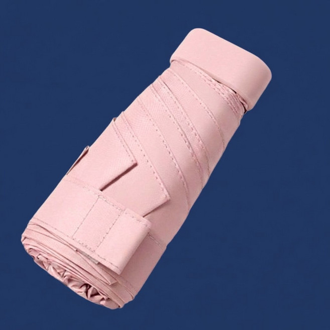 키덕키덕 초경량 5단 우양산 UV차단 휴대용 접이식 미니 양산 우산 컴팩트 파우치형